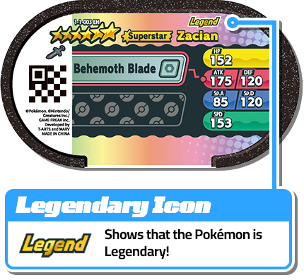 Legendary Icon Legendary Shows that the Pokémon is Legendary!