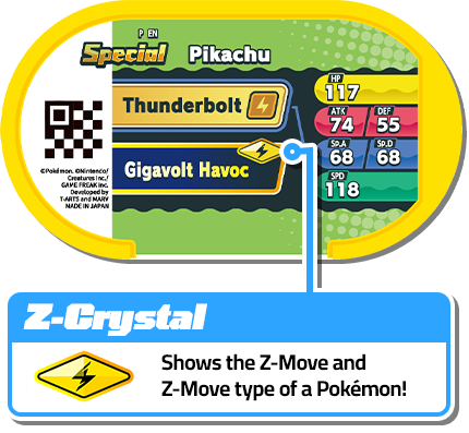 Z-Crystal Shows the Z-Move and Z-Move type of a Pokémon!