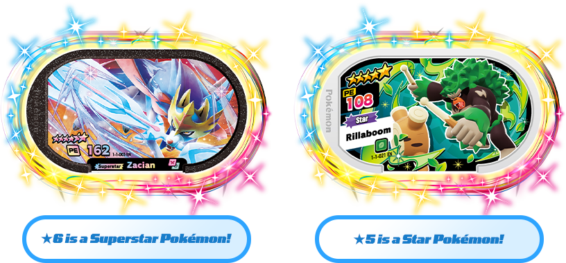 ★6 is a Superstar Pokémon! ★5 is a Star Pokémon!