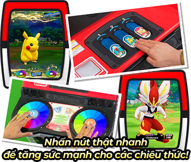 Nhấn nút thật nhanh để tăng sức mạnh cho các chiêu thức!