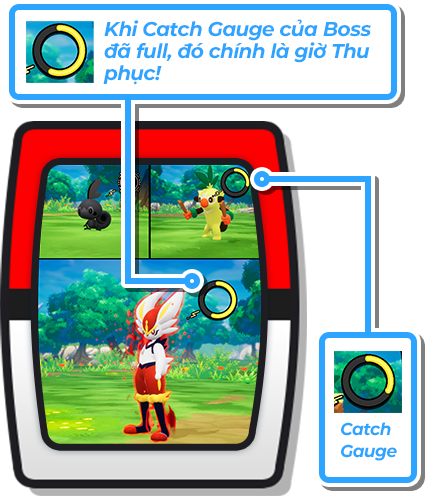 Khi Catch Gauge của Boss đã full, đó chính là giờ Thu phục!